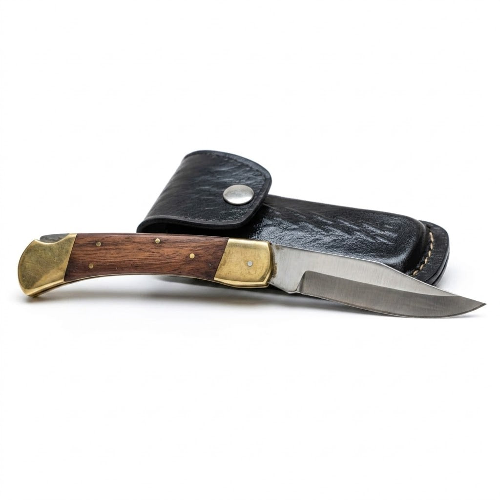 MAZEDAZE Hunting Knife – Handmade Lock Back Design