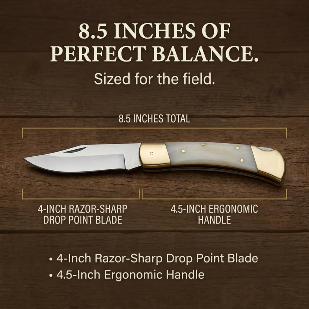 MAZEDAZE Bone Folding Knife
