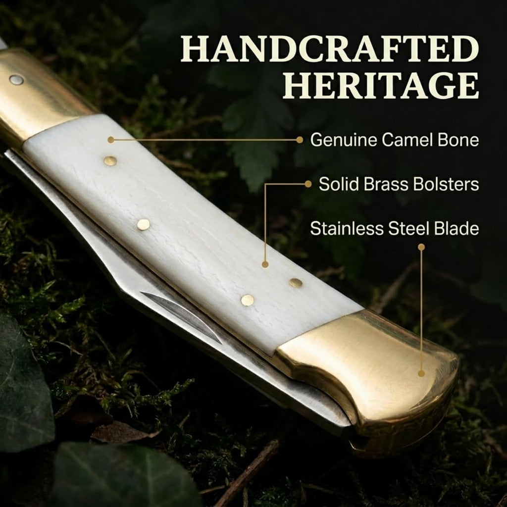 MAZEDAZE Bone Folding Knife