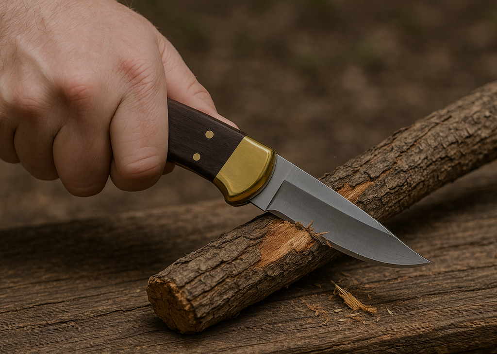 MAZEDAZE Hunting Knife – Handmade Lock Back Design