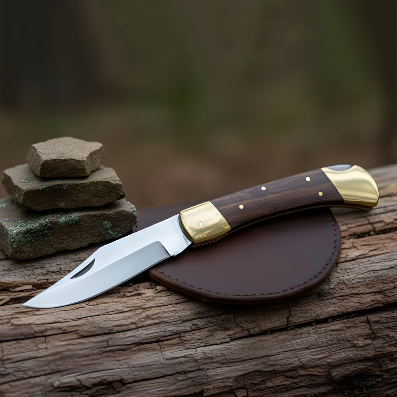 MAZEDAZE Hunting Knife – Handmade Lock Back Design